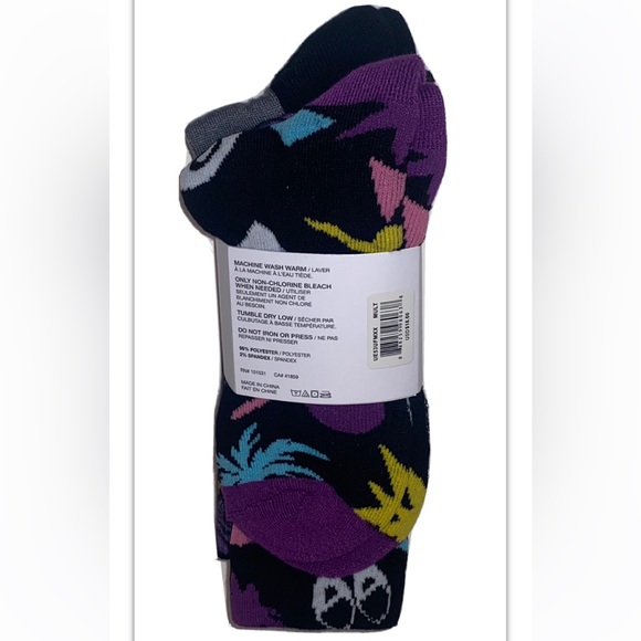 Neff Crew Socks 3 Pair Men 6-12 Multicolor w Don’t Trip & Logo Skate BMX Ride - Picture 3 of 12